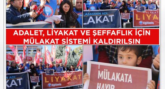 Adalet, şeffaflık ve liyakat için mülâkat kaldırılsın 